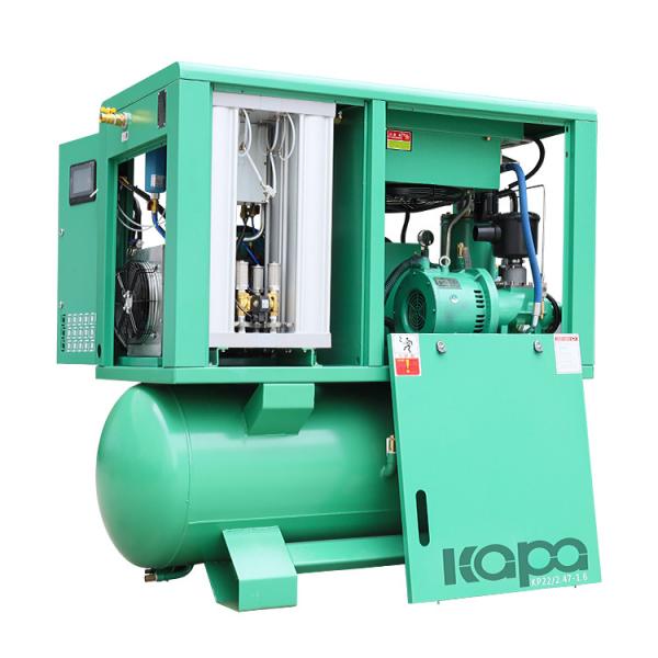 Laser Cutting 15KW 20HP 16 Bar Integrated Screw Air Compressor Mounted With Air