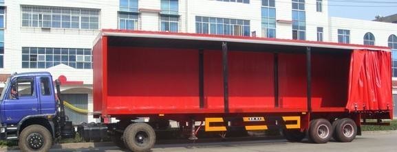 Quality Soft Trailer Tarpaulin Side Curtain Convenient Waterproof Easy To Open wholesale