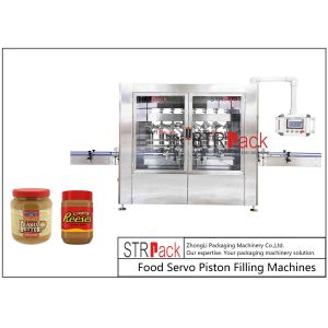 Cheap Peanut Butter Bottle Inline Volumetric Piston Filling Machine 0.6Mpa for sale