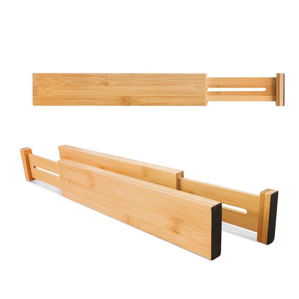 Keep Your Clothing Tidy with Natural and Expandable Bamboo Drawer Dividers