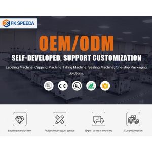 FK603 Model 25 bpm Semi-Automatic Wet Glue Labeling Machine for Glass/Plastic