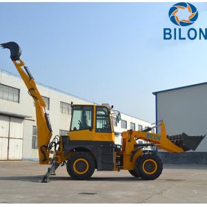Yunnei Engine Backhoe Loader , 76KW Front Loader Tractor