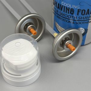 Precision Shaving Foam Valve for Men's Grooming with Ergonomic Design
