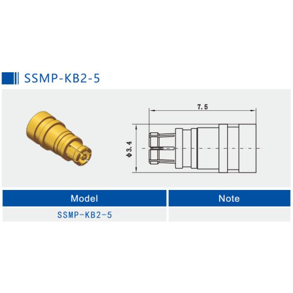 50Ω SMPM Male RF Connector 0.3MHz-40GHz 170V for RG405