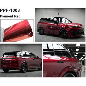 Piement Red Color Paint Protection Film 1.52x16m Self Adhesive Color Shift Car