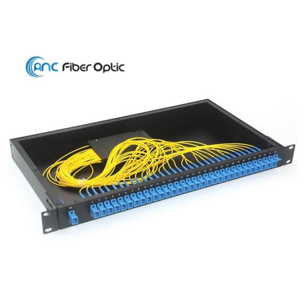 Quality 1x32 PLC Fiber Optic Splitter , 1U 19" Rack Mount With 2.0mm SCPC Connector wholesale