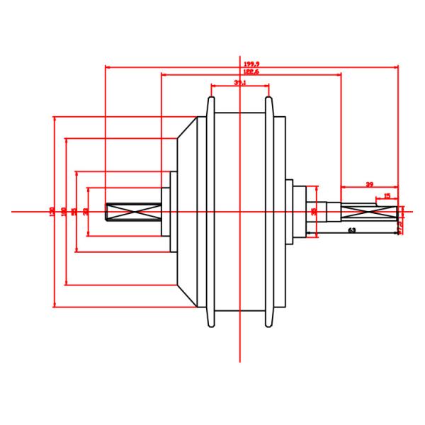 Most Powerful Small E Bike Front Hub Motor 36v 500w Long Life Span