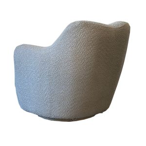 Comfort Upholstered Swivel Chairs Modern Swivel Accent Chair With Curved