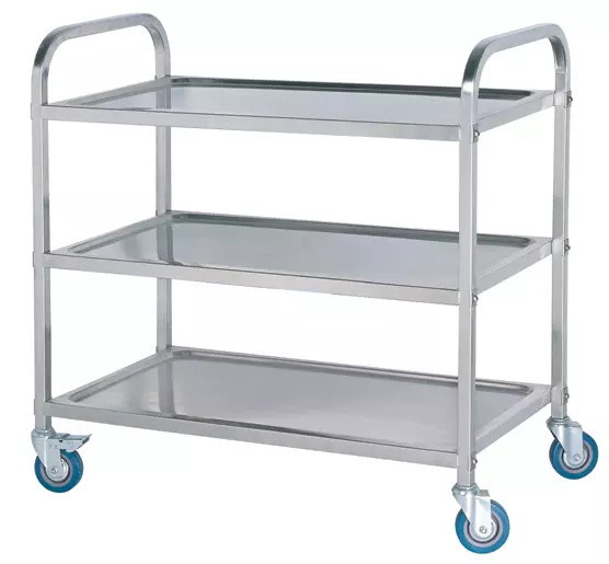 Quality Instrument Trolley Lab Fittings Hospital Use Stainless Steel Trolley wholesale
