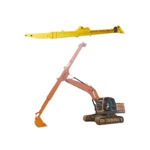 14M 15M Excavator Long Reach Boom , Clamshell Telescopic Arm Robust structure