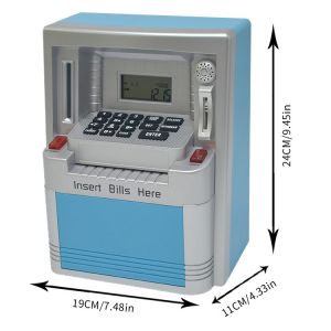 KIDS ABS MATERIAL PIGGY BANK PASS WORD BANK SAFE DIGITAL COUNTING INTERNATION