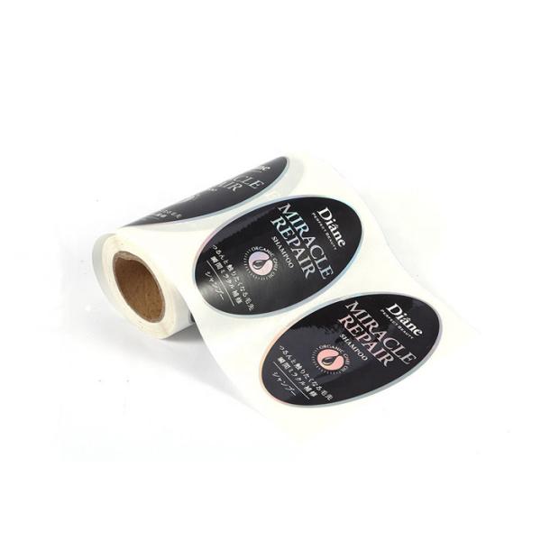 Quality Moisture Custom Adhesive Labels Environment Friendly With Glossy Varnishing Surface wholesale