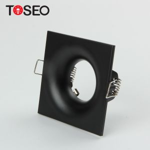 GU10 Recessed Black Adjustable LED Downlight Anti Glare IP 20