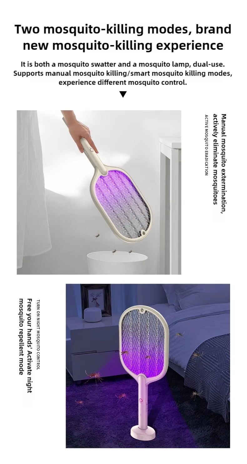 JZ High Voltage Rechargeable Suspension Mosquito Lamp + USB Type Bug Zapper 2 In