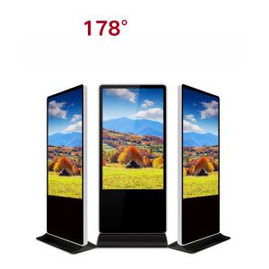 55 inch LCD standing poster kiosk wifi network totem video loop player display