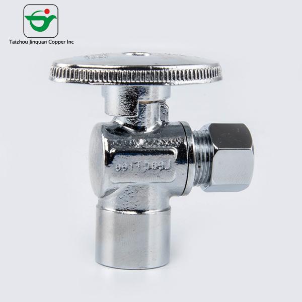 Quality Dezincification Resistance 3/8"X1/2'' SWT Brass Angle Valve wholesale