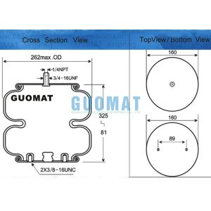 2B9-218 Goodyear Double Air Bag 578923206 FD 200-25 453 Contitech Convoluted