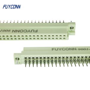 2 rows 64P Press Pin Euro DIN 41612 Connector Female Solderless Eurocard