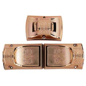 Burial Accessory Coffin Corner Bronze Color PP Recycle Material With 8 Casket Lugs