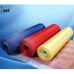 Orange Self Adhesive Fiberglass Mesh 50m - 200m Fiberglass Reinforcement Mesh