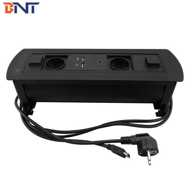 Quality Hidden Tabletop Motorized Flip Up Power Outlet 180 Degree Panel Size wholesale