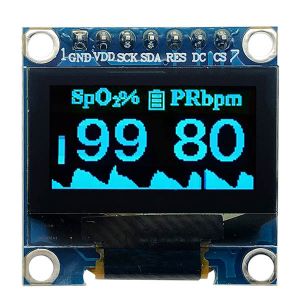 0.96" OLED Display Module 128x64 Pixels | SPI Interface | Blue/White/Yellow Blue