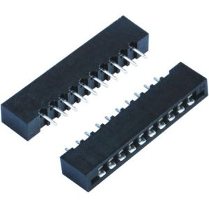 Double Low 44-60 Pins , 10 Pin Header SMT Female Pin Headers With Cap LCP