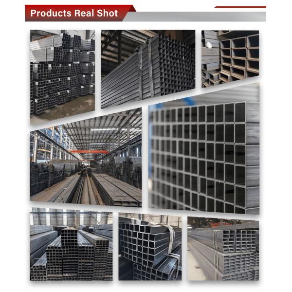 Satisfaction Guarantee A36, A53, A106 A192 1-12m Large Stock Carbon Steel Square Pipe for Building Material