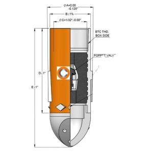 API 5CT 7-5/8" L80 BTC/LTC Eccentric Multiple Flank Jets Aluminum Alloy Float