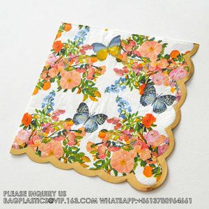 Disposable, Recyclable, Sustainable, Party Decoration Paper Plate Blue Tea Party