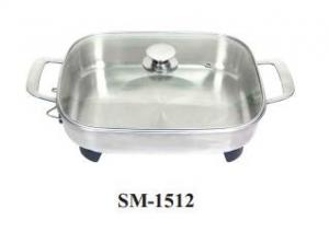 12 Inch Square Shape Deep Frying Pan With Glass Lid