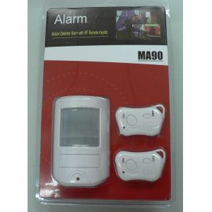 130 Decibel Siren Wireless PIR Motion Sensor Alarms With Two Remote Control
