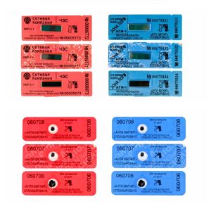 Magnetic Tamper Tags for Fuel Meters and Instruments Custom Red Anti Magnet