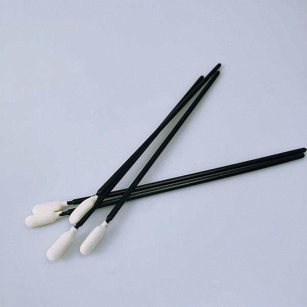 Black Handle 6.6 Inch Foam Cleaning Swabs Clean Product Hard To Reach Place