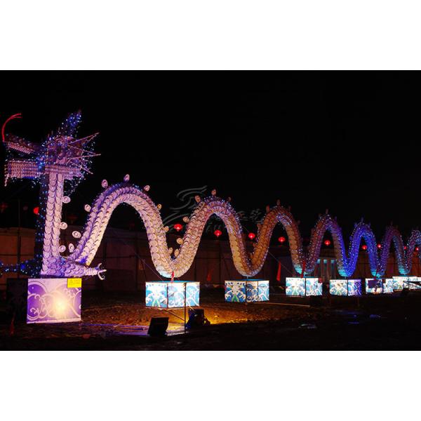 Outdoor Fabric Chinese Lanterns Waterproof For New Year Decoration