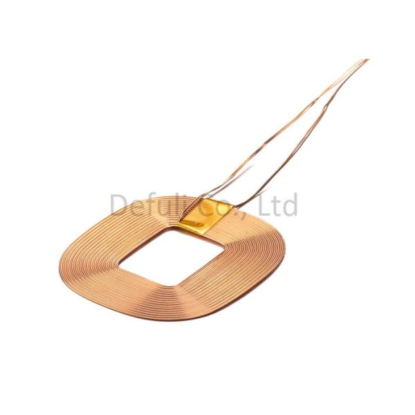 0.28mm Litz Wire Wireless Charging Receiver Card Coil 100Khz/1V With 0.35mm