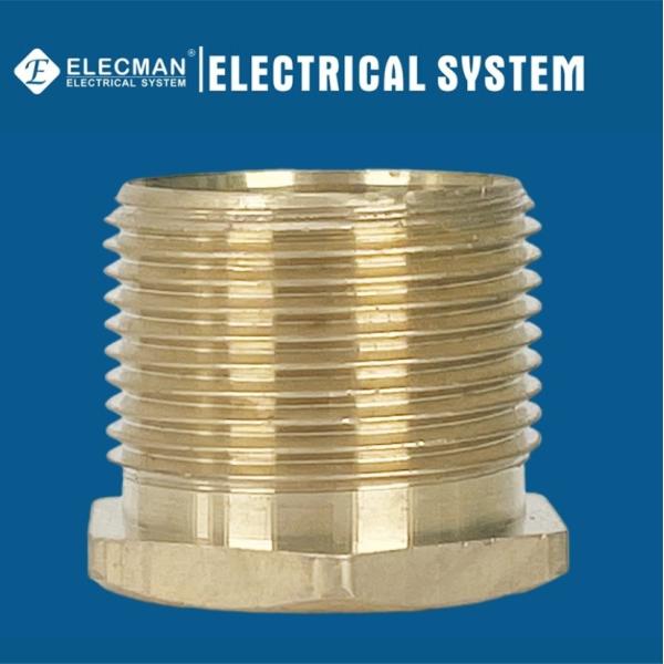 Quality 20mm-32mm Hex Male Conudit Threaded Brass Bushings Long Type wholesale