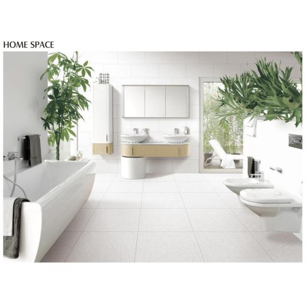 Quality ISO13006 Antibacterial Full Body Porcelain Tiles 600x600mm White wholesale
