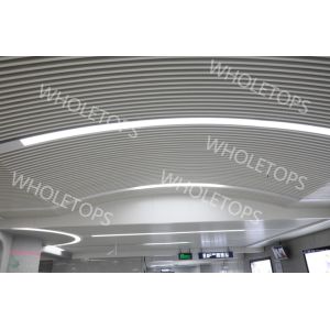 China 20mm Decorative Aluminum Ceiling Stretch Bending Square Tube Profile Wavy Shape on sale