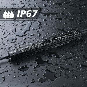 277V AC 24V 96W IP67 PWM Dimming LED Driver With Dimmer Switch Single Phase