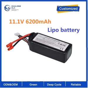 CLF OEM ODM 11.1V 5300mah 6200mAh 3S 30C 15C RC Lipo Battery For GPS Quadcopter