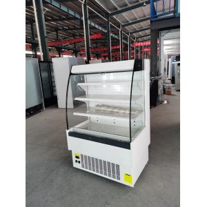 Semi Vertical Multideck Open Display Refrigerated Cabinet Space Saving