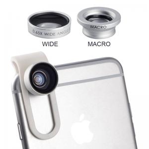 Cheap 0.65X Wide Angle lens + Macro lens Clip-on Universal Mobile Phone Camera Lenses For iPhone iPad Samsung Sony LG Xiaomi for sale