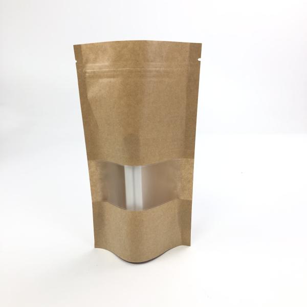 Quality Smell Proof 200g 300g 500g Brown MOPP VMPET Kraft Paper Bag wholesale