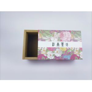 Beautiful design recyclable printing custom cardboard paper drawer box for tea