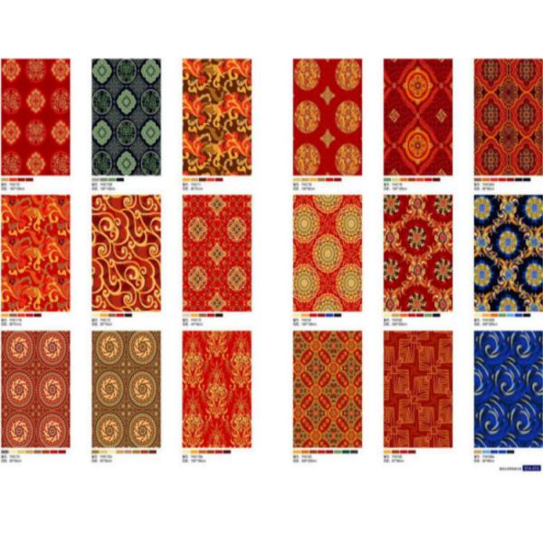 Restaurant Flexible PVC Flooring Jacquard Style Anti - Slip Feature