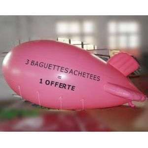 Cheap Inflatable advertising blimp / inflatable giant helium airplane / flying pink 5mL blimp for sale