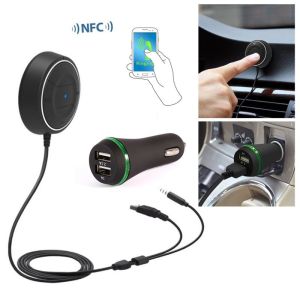 AUX Bluetooth 3.5mm Audio Output Receiver Car Kit Handsfree calling