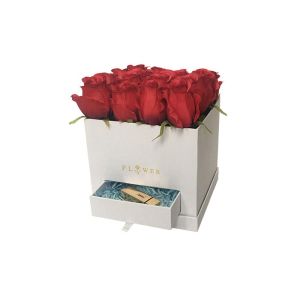 Different Design Cardboard Flower Boxes Environmental Friendly With Custom Logo