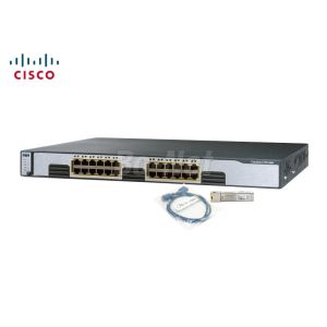 Cheap Gigabit Ethernet Network Used Cisco Switches 24 Port WS-C3750G-24T-S Stackable for sale